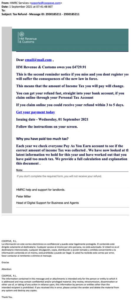 Scam or legitimate HMRC Refund? Let us help you! - Re-solution Scam or legitimate HMRC Refund? Let us help you! - Re-solution